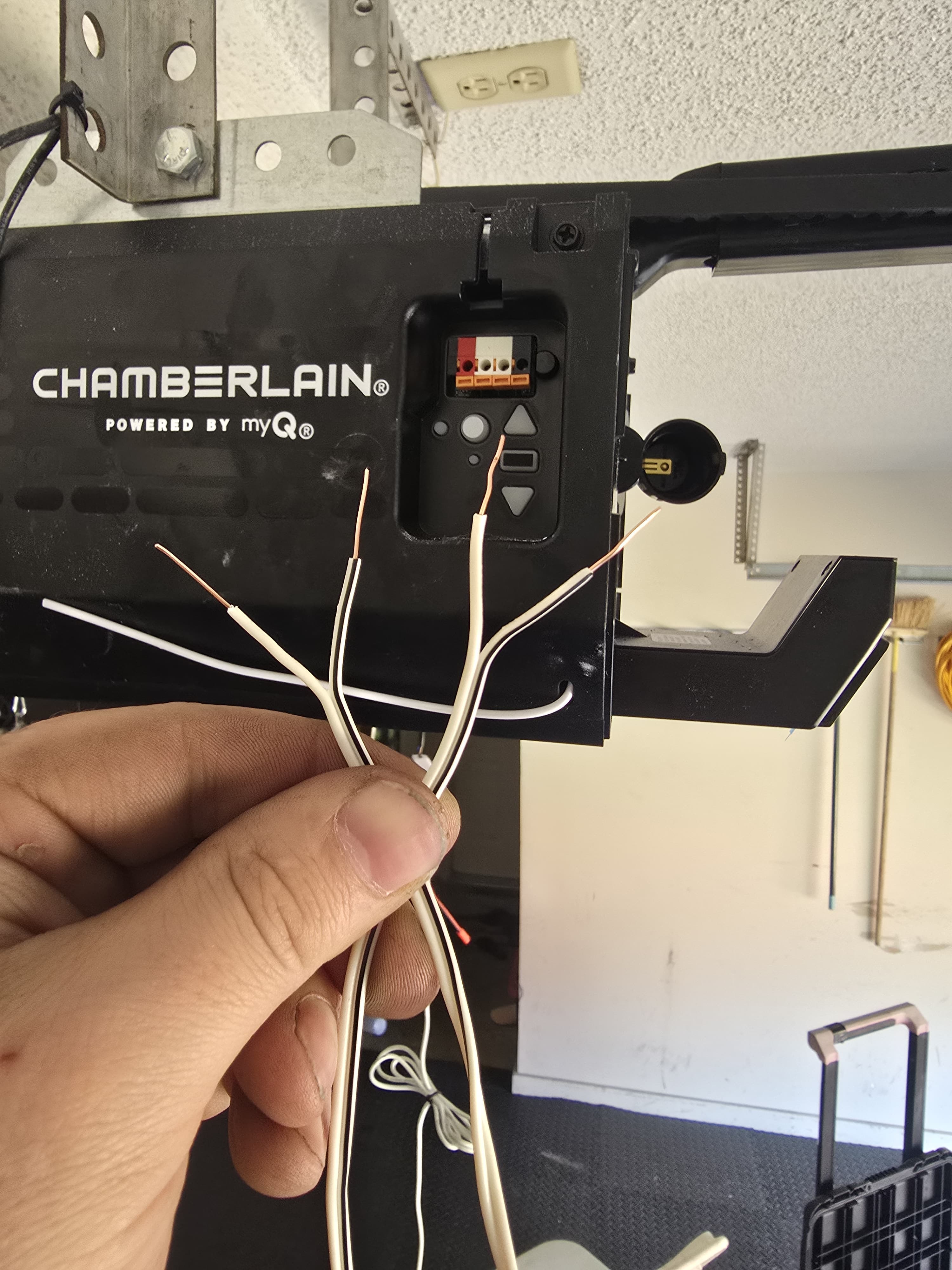 Connecting and securing the new equipment.