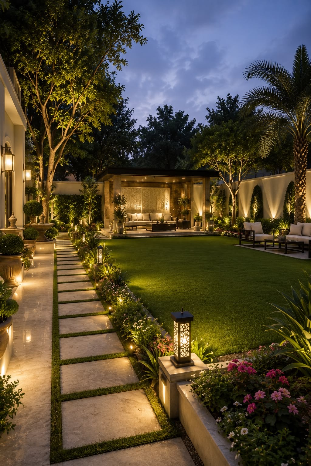 Luxury Front Yard